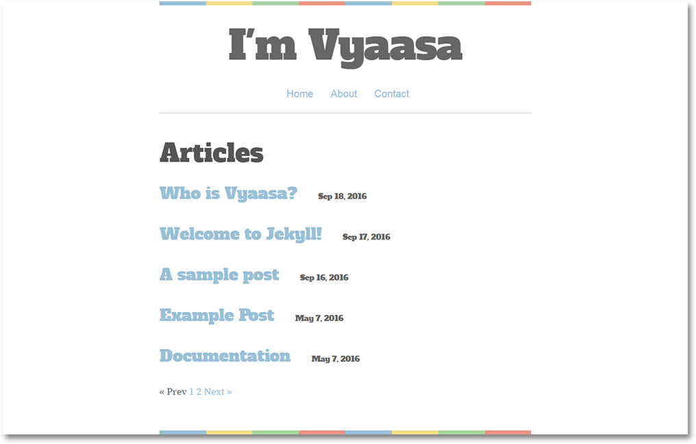 webjeda vyaasa jekyll theme